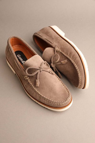 Gondol Ανδρικό γνήσιο δέρμα Classic Loafer Mink Suede 42 ttx.20112