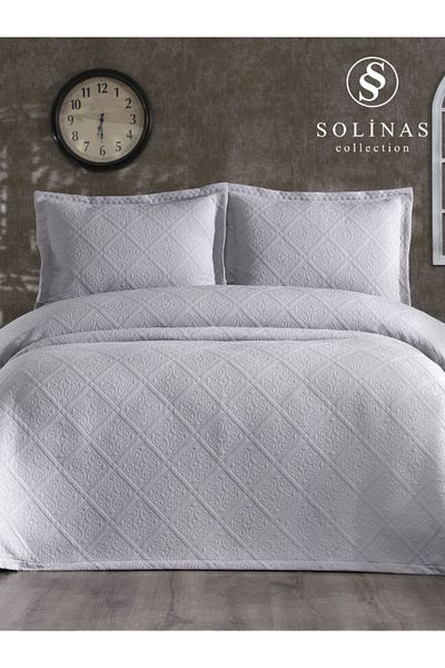 Solinas Collection Soldi Sole Gray Double Bedspread