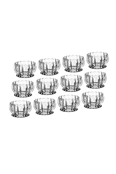 Dania Set Of 12 Glass Bowls With Legs For Nuts And Sweets, Multi-purpose