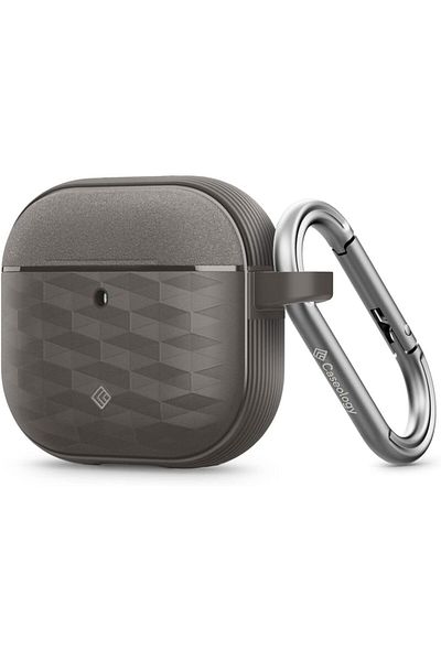caseology Parallax for AirPods 4 case cover (2024) with Carabiner - Ash Gray
