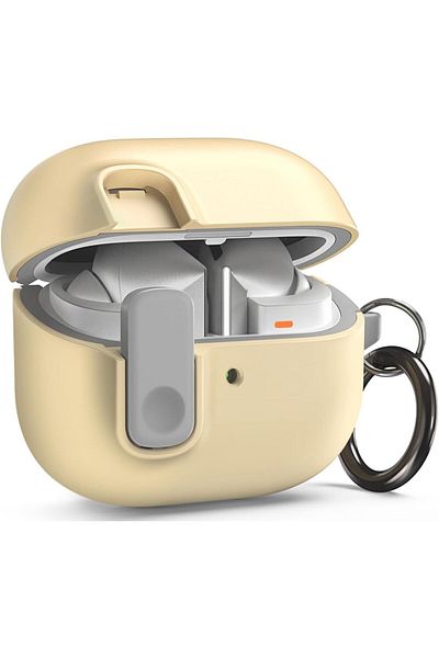 VRS Design Modern Lock for Samsung Galaxy Buds3 and Galaxy Buds 3 Pro case with Carabiner Lemonade
