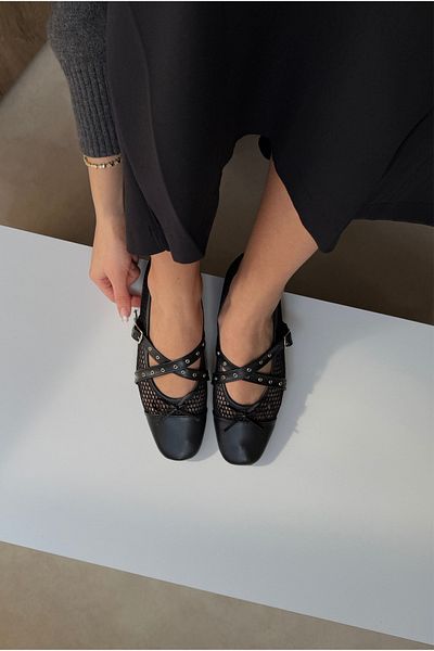 Mupa Shoes Balerini de damă negre