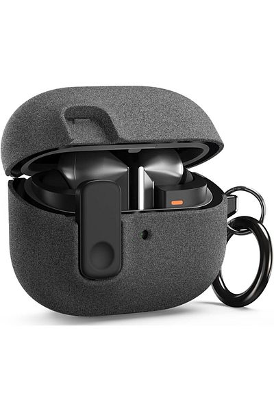 VRS Design Modern Lock for Samsung Galaxy Buds3 and Galaxy Buds 3 Pro case with Carabiner Sandstone