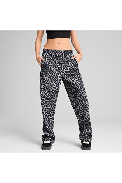 Puma Pantaloni trening PUMA pentru femei T7 LEO LUXE AOP STRAIGHT PANTS OP - 63234301