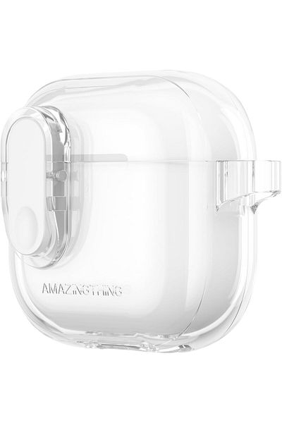 Amazingthing Amazing Thing MINIMAL for AirPods 4 (2024) case cover with Carabiner - Clear