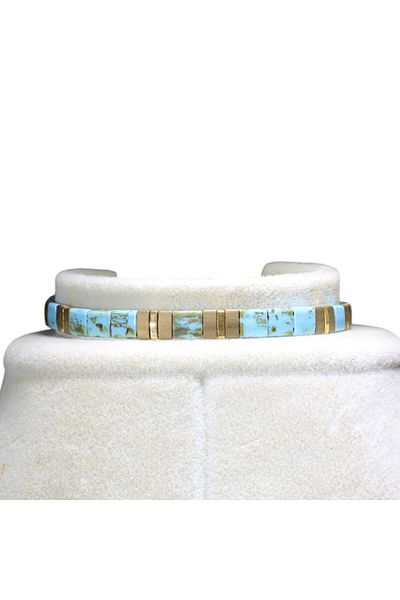 etniko Stylish and Adjustable Unisex Tila Bead Bracelet Design