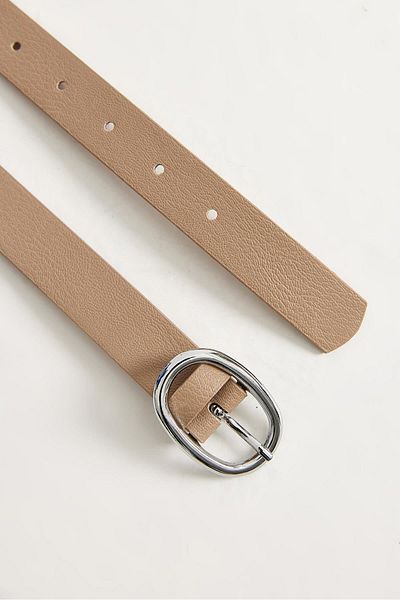 CALİENTE Leather Look Women's Belt Mink