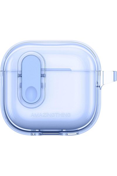 Amazingthing Amazing Thing MINIMAL for AirPods 4 (2024) case cover with Carabiner - Blue