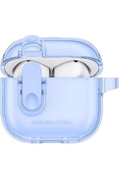 Amazingthing Amazing Thing MINIMAL for AirPods 4 (2024) case cover with Carabiner - Blue