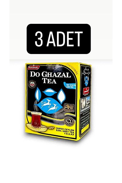 Do Ghazal Tea 500 Gr Black Tea with Bergamot Flavor - X3 Pieces