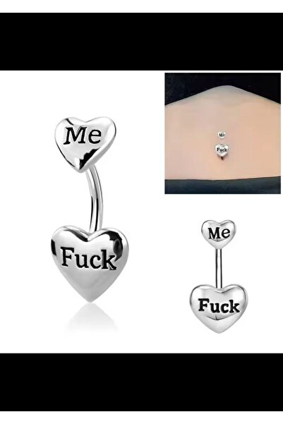 Arescollection 316l cerrahi çelik sev beni göbek piercingi