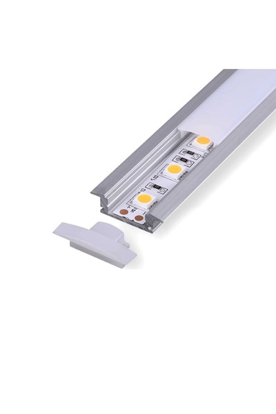 Ledarmy Sıva altı alüminyum LED profil kanal 2mt. aydınlatma dekoratif şerit ...