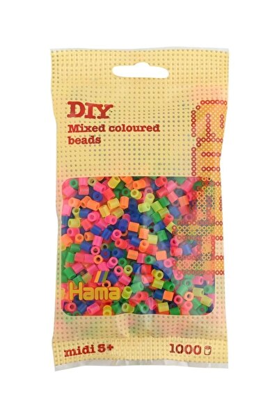 Hama 1000 خرزة متوسطة الحجم - ألوان نيون