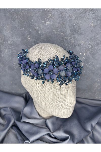 Hayalperest boncuk Nileda Crystal Beaded Bridal Henna Crown Hair Accessory
