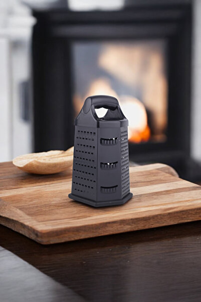 ChefMate ALESSI Lux Black Metal Grater Professional 6-Section Grater