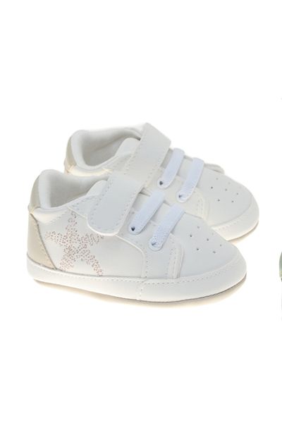 Freesure Ekru Star Embroidered Baby Boots