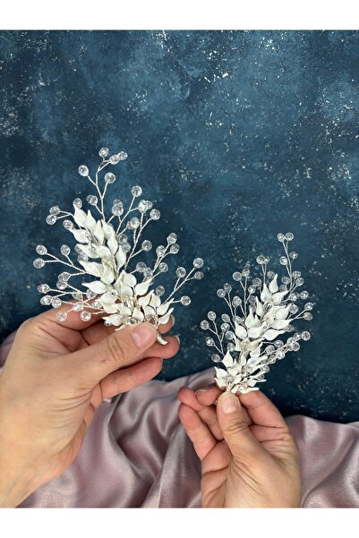 Hayalperest boncuk Agenta Mineli 2 Pack Hair and Bridal Turban Accessory