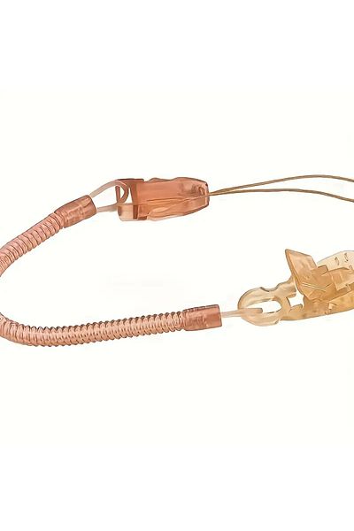 The Cloudish Shop Mustard Yellow Pacifier Strap Clip Jewelry - Spring Mechanism