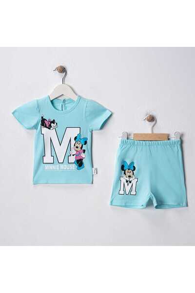 MyPrettyBaby طقم ملابس صيفية مطبوعة من ميني ماوس مصنوع من القطن بنسبة 100% من...