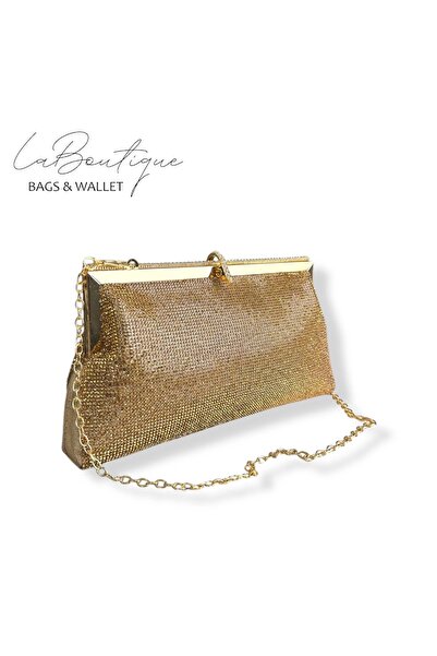 LA BOUTIQUE LB ABİYE ÇANTA 25-005 GOLD