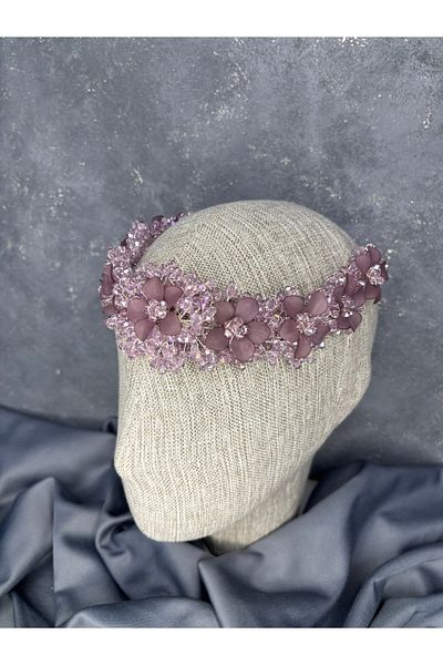 Hayalperest boncuk Nileda Design Stylish Henna Accessory – Hair Accessory with Crystal and Bead Detail Lilac