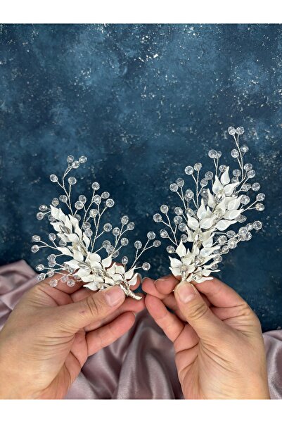 Hayalperest boncuk Agenta Mineli 2 Pack Hair and Bridal Turban Accessory