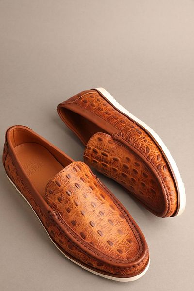 Gondol Men's Genuine Leather Classic Loafer Brown 42 Ttx.20129