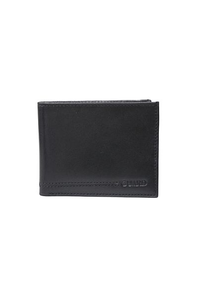 GUARD Black Genuine Leather Horizontal Model Classic Men's Wallet - Grd 250322 Wt1860