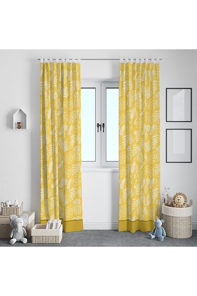 Viadela Fruit Patterned Background Curtain - Vibrant and Fresh Design (Single Wing)