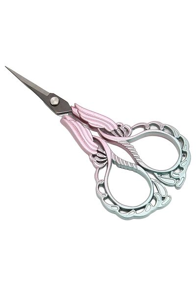 OZN AKSESUAR Pink-Blue Promise Engagement Scissors - Special Day Merasim Stitching Embroidery Forms