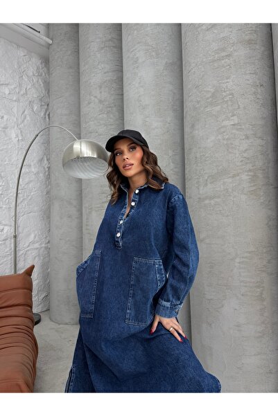 Modesto DENİM DRESS MAVİ