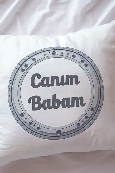 qoeuyl boutique Dear Dad Printed Father's Day Gift Fiber Filled Decorative Pillow
