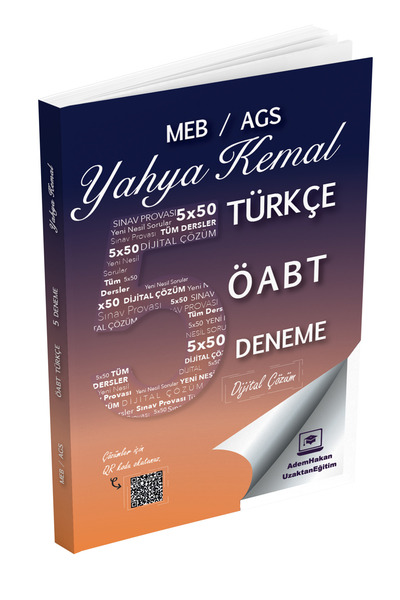 Dizgi Kitap 2025 Meb Ags ÖABT Yahya Kemal Türkçe Öğretmenliği Dijital Çözümlü...