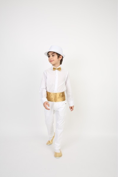 ENDESTORE Pantaloni pentru băiat Cămașă Papion Brâu 23 aprilie 29 octombrie 1...