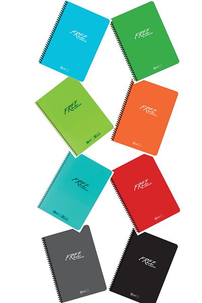 Andofis A4 Size 40 Sheets Free School Notebook (Contains 8 Pieces)
