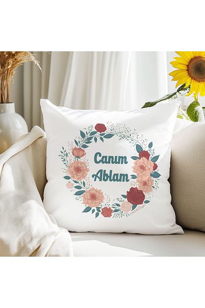qoeuyl boutique My Dear Sister Printed Sister Sister Gift Fiber Filled Decorative Pillow