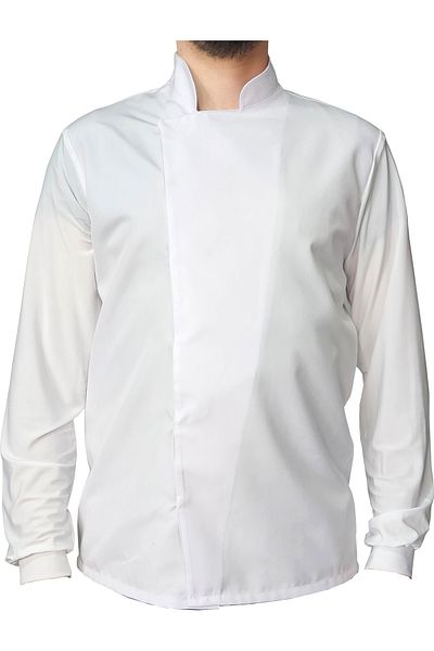 Ant Rotagrup Üniforma ve İş Elbiseleri Unisex Chef Cook Kitchen Jacket, Lycra Sleeve and Long Sleeves