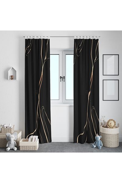 Viadela Luxury Background Curtain - Glamorous Elegance and Elegance (Single Wing)