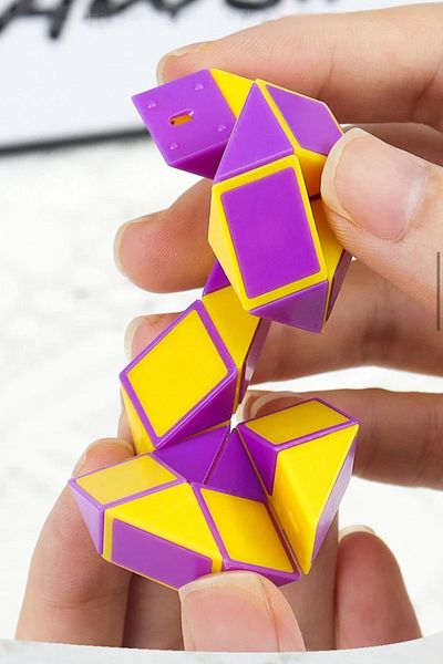 Bundera 10 Pieces Magic Snake Rubik's Magic Snake Intelligence Cube