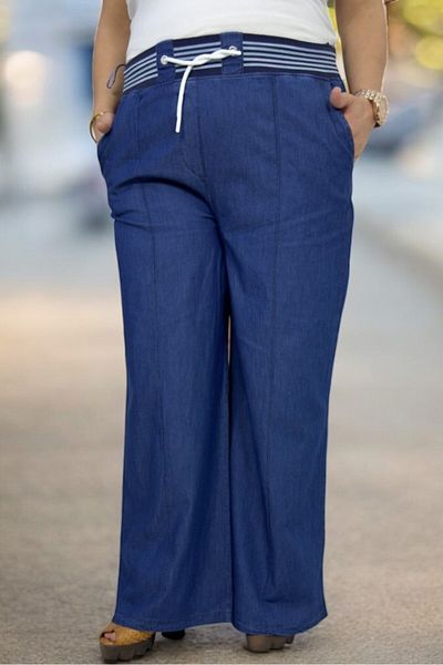 yagmurberen PANTALONI DE MĂRIME MARE CU TALIE ELASTICĂ FĂRĂ ACOPERIRE