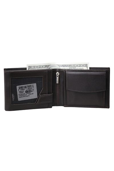 GUARD Brown Genuine Leather Men's Wallet with Coin Compartment - Grd 250322 Wt1864