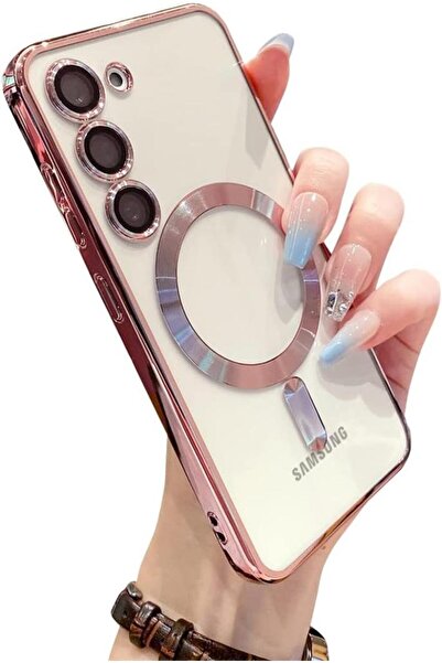 UnDePlus Samsung Galaxy S25 Kılıf Magsafe Kamera Lensli Korumalı Şeffaf Silik...