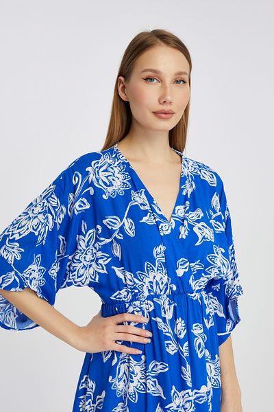 MAXI DRY Rochie de vară pentru femei din viscoză, cu imprimeu floral