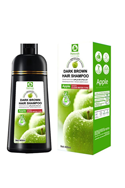 Naturals شامبو تلوين الشعر ابل من ناتشورال بني غامق 400 مل