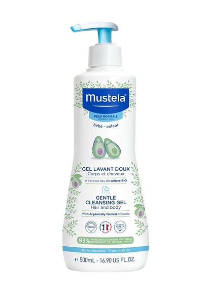 Mustela - جل استحمام للشعر والجسم للأطفال برائحة الأفوكادو ٥٠٠ مل