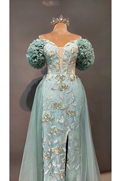 Mina MİNT NİŞAN ELBİSESİ