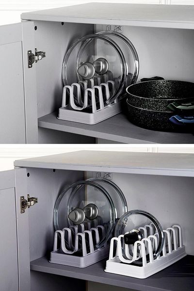 Hayveys home Organizator cu 7 compartimente pentru oale, capac și farfurii