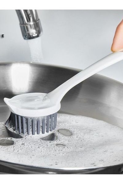Mapple Home Dishwasher and Sink Cleaning Kitchen Counter Brush with Silicone Head
