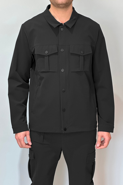 REMSA Сучасне чоловіче взуття 24720 чорне з блискавкою зверху