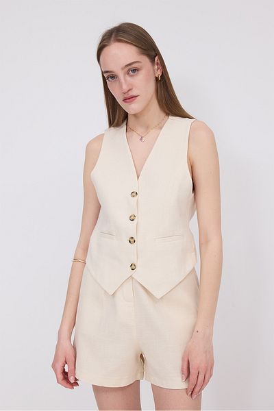 Addax Pocket Detailed Buttoned Vest Y13753-Asn75